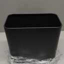 Small Bathroom Trash Can 2.4 Gallon Wastebasket, Slim Metal Garbage Can Matte Black Stainless Steel Trash Bin for Bedroom,Office,Kitchen,Toilet, rv, Near Desk, Under Sink