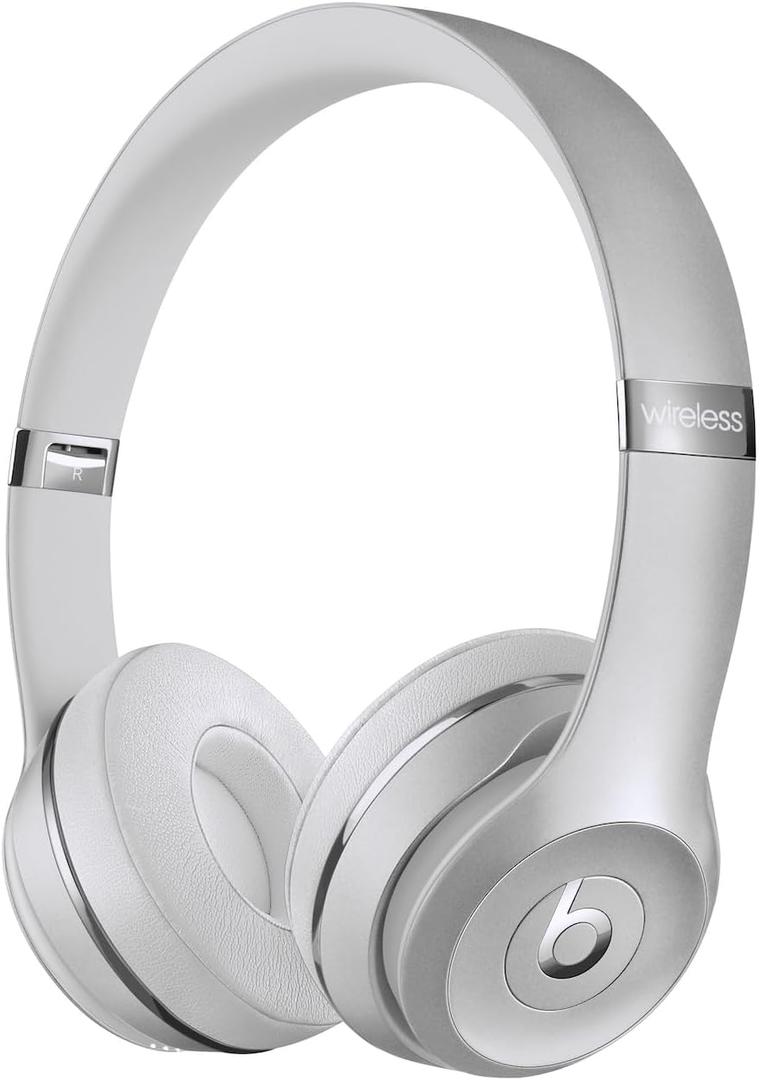 Beats Solo3 - Wireless Bluetooth On-Ear Headphones, Apple & Android Compatible, Up to 40H of Battery Life - Silver (Latest Model)