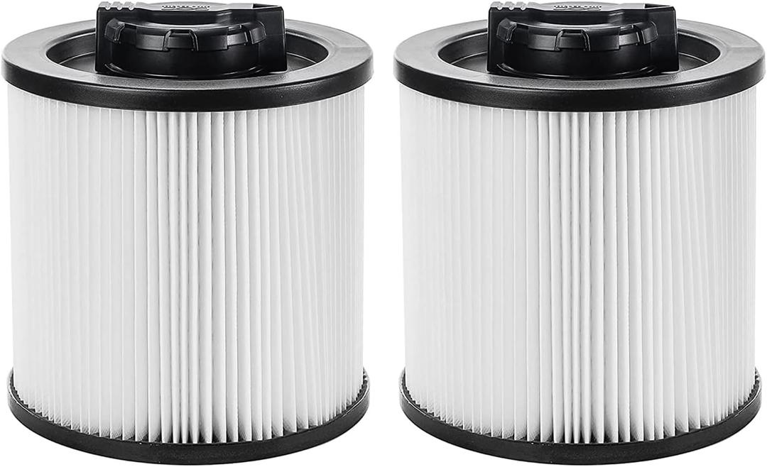 DXVC6910 Replacement Filter for DEWALT 6-16 Gallon DXV06P DXV09P DXV10P DXV10PL DXV10SA DXV12P DXV14P DXV16P Wet/Dry Vacuum Cleaners 2 Pack