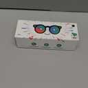 HYYOYEE Kids Smart Glasses with LED Lights, Bluetooth 5.4 Open-Ear Audio, Touch Control, Magnetic Charging, Ages 3-12 (Color Blocking)