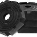 Xtra (4-Pack) | Four-Point RV Leveling System Featuring 9 Round Jack Feet | Adds 61% Additional Surface Area for Stability, 5 lbs Per Pad & 11 Total Width | Must-Have RV Accessories