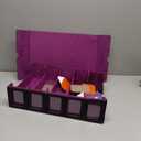 Trading Card Storage Box with Commander Display, 5-Row Deck Case (4000+ Cards), Magnetic Lid & Quick-View Windows, Waterproof PU for MTG, TCG & Sports Cards  24 Dividers, 10 Stoppers