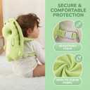 Baby Head Protector Backpack -Soft & Lightweight Pads - Prevents Bebes Backward Fall Dinosaur