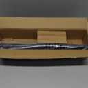 Industrial Curtain Rods for Windows 48 to 84 Inches, Blackout Wrap Around Curtain Rod, for Indoor and Outdoor, 7/8 Inch Diameter, 35 to 75 Inches, Black