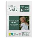 Eco by Naty Baby Diapers - Plant-Based Eco-Friendly Diapers, Great for Baby Sensitive Skin and Helps Prevent Leaking (Size 6, 102 Count)