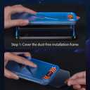 3 x Mkeke for iPhone 15 Pro Max Screen Protector 3 Pack, [9H+ Hardness] [Military-Grade Drop Protection] [Sensitive Touch] [Easy Installation] [HD Clear] Full Edge Coverage Tempered Glass