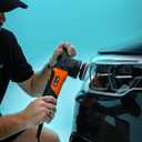 AUTIWOZ Mini Polisher, 2/3Inch Small Buffer Polisher, 630W with 12mm Random Orbital, Dual Action Car Polishers and Buffers for Car Detailing, Headlight Polishing, 2500-7000RPM with Soft Start, W02
