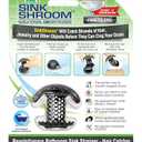SinkShroom Ultra Bathroom Sink Drain Protector, Stainless Steel, Matte Black, Hair Catcher with Multiple Drain Adapters - Amazon.com