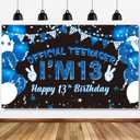 13th Birthday Decorations for Boys Official Teenager I’m 13 Banner, Happy 13th Birthday Banner Cheers 13 Birthday Party Supplies 6 x 3.6ft