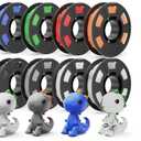 CREALITY 250g PETG Filament Bundle, 8 Colors Total 2kg, 1.75mm 3D Printer PETG Filament, Perfect for Small Project and Children Creation, Black+White+Grey+Tansparent+Red+Blue+Green+Orange