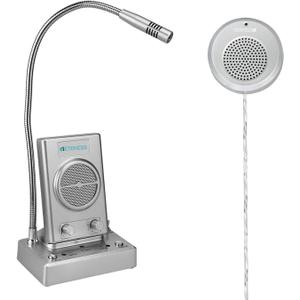Retekess TW102 Window Microphone Speakers, Window Intercom System, 8M Cable with Loud Outer Speaker, Intercom System for Business, Bank, School, Hospital Retekess TW102 Window Microphone Speakers, Window Intercom System, 8M Cable with Loud Outer Speaker, Intercom System for Business, Bank, School, Hospital