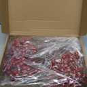 Syhood 40 Pcs 9.8 Inch Red Valentine's Day Artificial Holly Berry Picks Stems Set, 4 Styles Glitter Sprays Snowy Fake Berries Wedding Winter Decoration for Centerpiece Vase Christmas Picks