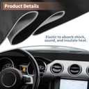 85"L x 60"W Suede Fabric Headliner Interior Trim DIY Roof Repair Replacement with Foam Backing for Car Truck RV SUV Boat Automotive Black