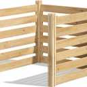 Greenes Fence Cedar Outdoor Air Conditioning Cover Privacy Screen, 36" W x 36" L x 31" H - Made in USA with North American Cedar (36" W x 36" L x 31" H)