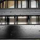 GarveeLife Dog Playpen Outdoor, 8 Panel Dog Fence with Gate for Yard,Pet Exercise Pen for Rv Camping Garden for Puppy and Small Dogs with Fixed Stakes(24 in) (Black)