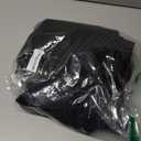 YellyHommy No Hook Shower Curtain with Snap in Liner Set Less Time Black Waffle Shower Curtain for Bathroom 81" L x 72" W