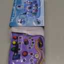 JIWORT Toddler Baby Busy Board with LED Light, Montessori Busy Board for 1+ Year Old, Baby Sensory Board Toddler Travel Toys for Preschool Learning Activities Boys & Girls Birthday (Purple)