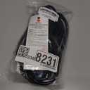 16/3 25 FT Outdoor Extension Cord Waterproof, Weatherproof & Flame Retardant Black 3 Prong Power Cord Outside for Lawn & Garden, 13 Amps 1625 Watts 125 VAC 16AWG SJTW, ETL Listed