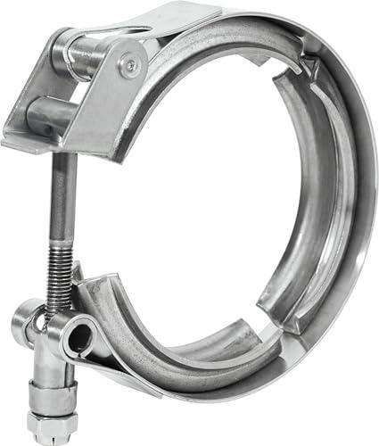 PALOZO 5 Inch Quick Release V Band Clamp Stainless Steel 304 V-Band Bolt Clamp for Exhaust Pipe Flanges