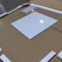 Lorell Tempered Glass Chairmat, 48" Width x 60" Depth x 0.25" Thickness, Clear, 1 Each