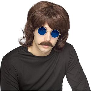 Rubies mens Characters 70's Shag Brown Wig, Brown, One Size Party Supplies, Brown, One Size US