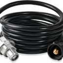 Propane Fuel Filter with 12FT Propane Hose Compatible with Etc Portable Heaters, CSA Certified,QCC1/Type1 Adapter Connect 20-45 lb Propane Tanks