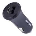 Philips Dual USB Car Charger With USB A And USB C
