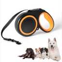 16 Ft Retractable Dog Leash, 360 Tangle-Free Heavy Duty Great Leashs for Dog up to 66lbs with Anti-Slip Handle, Dog Walking Leash for Medium 66lbs Dogs (Black,M)