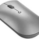 Lenovo 600 Bluetooth Silent Mouse, Blue Optical Sensor, Adjustable DPI, 4 Button, Microsoft Swift Pair, Windows, Chrome, GY50X88832, Gray