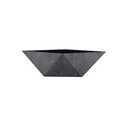The HC Companies 6 Inch Deco Faceted Plastic Succulent Bowl - Unique Decorative Indoor Planter with Drainage Hole, Faux Concrete 3 pack