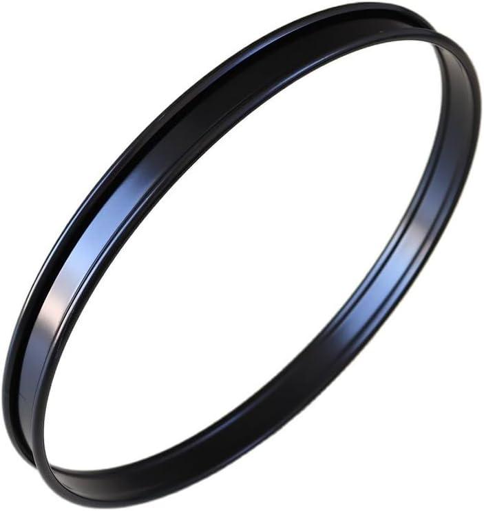 20 Inch Replacement Bass Drum Hoop for Bass Drum Kit Durable Black Steel Rim for Bass Drums