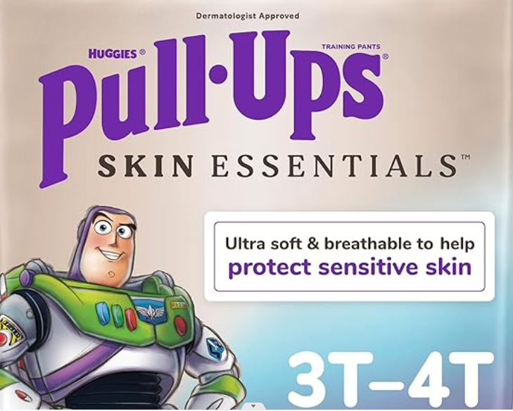 Pull-Ups Boys' Skin Essentials Potty Training Pants, Training Underwear, 3T-4T (32-40 lbs), 28 Count Unites