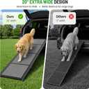Dog Ramp for Car 74.8" L x 20" W, Folding Ramp for Large Dogs, 200 LBS
