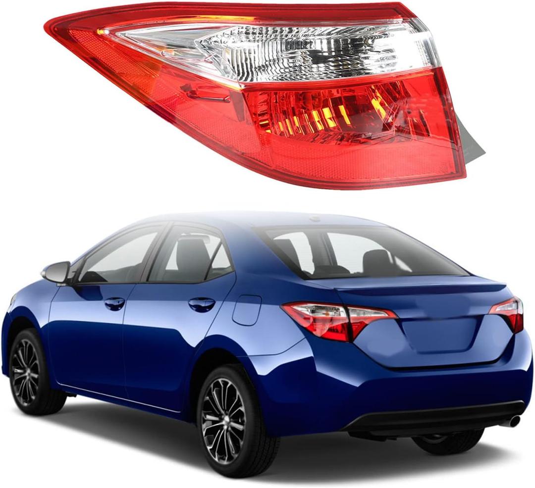 Rear Left Tail Light Assembly Replacement for Corolla 2014-2016 Driver Side