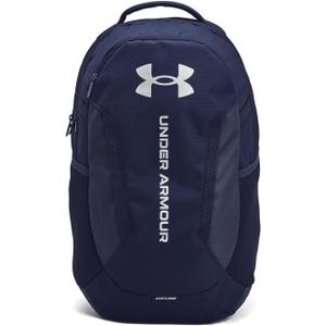 Under Armour Unisex-Adult Hustle 6.0 Backpack, (411) Midnight Navy/Midnight Navy/Metallic Silver, One Size Fits Most