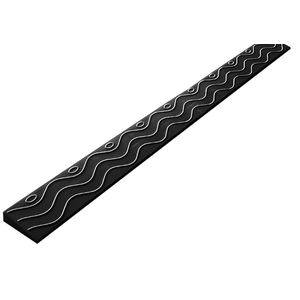 Threshold Ramp Door Step Ramp Portable Lightweight Ramps Auxiliary Slope Wheelchair Slope Step Ramp with Textured Non-Slip Threshold Ramps for Doorways, Stairs, Steps(Black,1cm/0.4in)