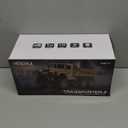 XINGRUI 1:18 RC Military Truck, 50 Min Playtime Remote Control Car, 2.4Ghz 4WD Off-Road Vehicle, All Terrain Toy with LED Lights, Gift for Boys Girls Ages 6+