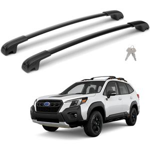 300Lbs Lockable Roof Rack Crossbars Compatible with Subaru Forester Wilderness 2022-2026, Heavy Duty Aluminum Anti-Corrosion Cross Bar Fit Luggage Luggage Kayaks Bicycles Snowboard