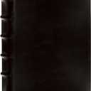 Pioneer Sewn Bonded Leather BookBound Bi-Directional Photo Album, Holds 300 4x6" Photos, 3 Per Page. Color: Black