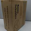 Kitsure Thicker & Sturdier Shoe Boxes - 12 Pack White Clear Plastic Foldable Storage Organizer with Magnetic Door, Reinforced Heavy-Duty Design for Sneakers, Toiletries & Accessories, 13.2"x9.8"x7.3"