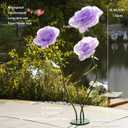 Giant Roses Artificial Flowers for Decoration with Stand,Oversized Handmade Paper Rose Decoration for Wedding, Party, Window Display, Photography Prop, Valentines Day & Event Decor(Purple)