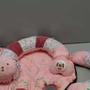 2-in-1 Tummy Time Mat & Seated Support Pillow with 5 Sensory Toys, Baby Floor Seat for Tummy Time & Early Sitting Support, Musical Stuffed Toys, Essentials Development Gifts for Newborn Babies