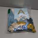 1st Birthday Decorations Blue White Gold,First Birthday Balloons with Happy Birthday Banner Fringe Curtain Heart Foil Balloons for Boys Girls 1 Year Old Birthday Decor