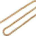 uxcell Iron Flat Chain Strap, 39" Handbag Chains Accessories Purse Chain Straps with Toggle Clasps for Shoulder Bags Cross Body DIY, Gold Tone