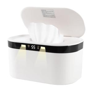 Baby Wipe Warmer, Wet Wipe Warmar 5 Models of Temperature Heating Control Dual Heat For Baby's Comfort Large Capacity Wipes Dispenser Diaper Wipe Warmer with Night Light