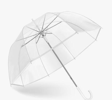 Clear Bubble Umbrella Wedding, High-Visibility Transparent Rain Umbrellas Bulk, Windproof Large Clear Umbrella, Firm and Durable, Dome Umbrellas for Wedding Bride Groom Photography Golf Outdoor