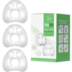Airfit N20 Replacement Cushion Medium - 3Packs Air Fit Nasal Nose Mask Accessories Supplies Compatible with Original N20 Frame, Optimized Comfort & Secure Seal