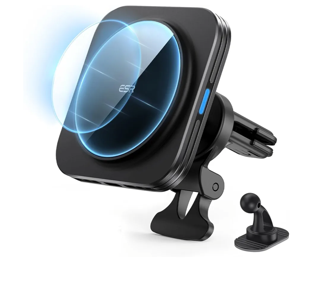 ESR for MagSafe Car Mount Charger,15W Magnetic Wireless Car Charger, for MagSafe Car Charging, Air Vent Dashboard Phone Holder Mount for iPhone Air 17 Pro Max 16 15 14 13 12, Galaxy S25, Fast Charging