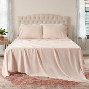 Northwest Ashford Home Essentials Bedding, 4 Piece King Size Sheet Set, Sand Dollar Taupe