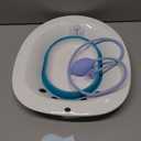 Sitz Bath for Postpartum Care and Hemorrhoids, Sitz Bath for Toilet Seat, Foldable Sitz Bath with Flusher, Deeper and Wilder, Suitable for Any Toilet Seat